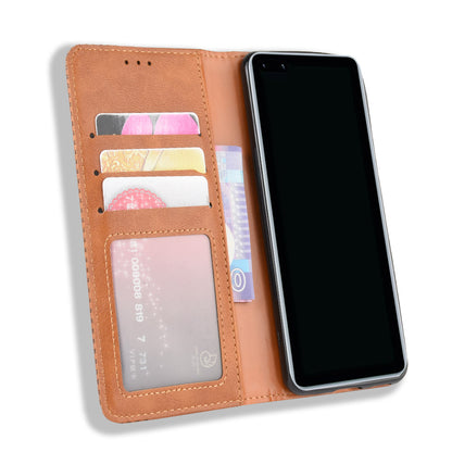 Retro Leather with Wallet Stand Cover for Huawei P40 Pro+