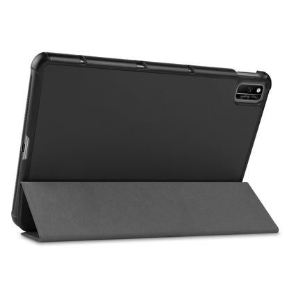 For Huawei MatePad 10.4 (2020)/(2022)/Honor V6 PU Leather Case Protective Shell Shockproof Three-fold Stand Tablet Cover