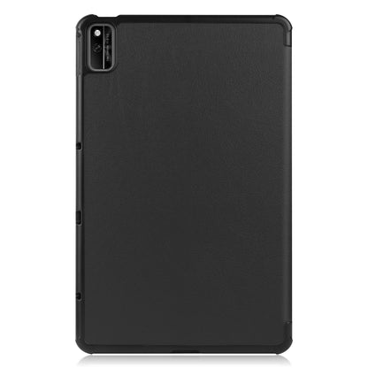 For Huawei MatePad 10.4 (2020)/(2022)/Honor V6 PU Leather Case Protective Shell Shockproof Three-fold Stand Tablet Cover