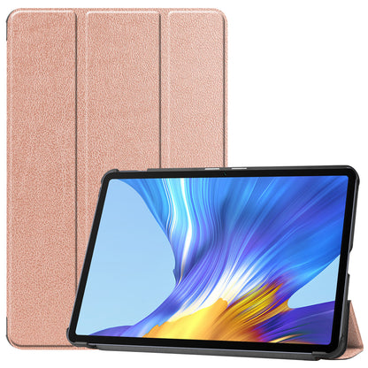 For Huawei MatePad 10.4 (2020)/(2022)/Honor V6 PU Leather Case Protective Shell Shockproof Three-fold Stand Tablet Cover