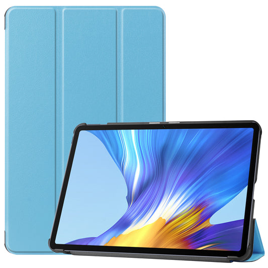 For Huawei MatePad 10.4 (2020)/(2022)/Honor V6 PU Leather Case Protective Shell Shockproof Three-fold Stand Tablet Cover