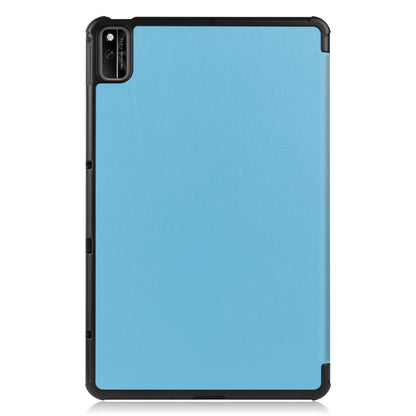 For Huawei MatePad 10.4 (2020)/(2022)/Honor V6 PU Leather Case Protective Shell Shockproof Three-fold Stand Tablet Cover