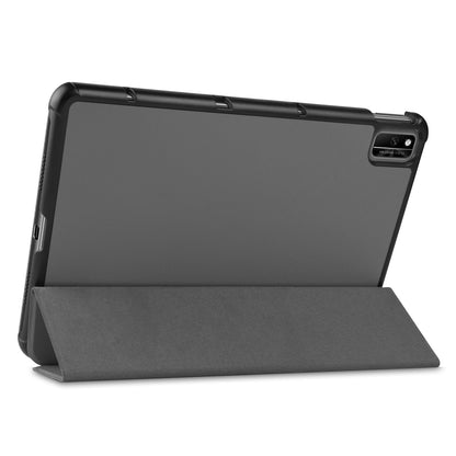 For Huawei MatePad 10.4 (2020)/(2022)/Honor V6 PU Leather Case Protective Shell Shockproof Three-fold Stand Tablet Cover