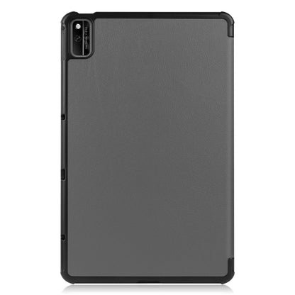 For Huawei MatePad 10.4 (2020)/(2022)/Honor V6 PU Leather Case Protective Shell Shockproof Three-fold Stand Tablet Cover