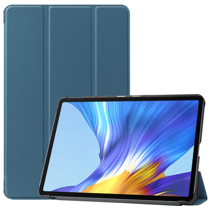 For Huawei MatePad 10.4 (2020)/(2022)/Honor V6 PU Leather Case Protective Shell Shockproof Three-fold Stand Tablet Cover