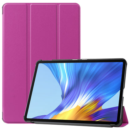 For Huawei MatePad 10.4 (2020)/(2022)/Honor V6 PU Leather Case Protective Shell Shockproof Three-fold Stand Tablet Cover