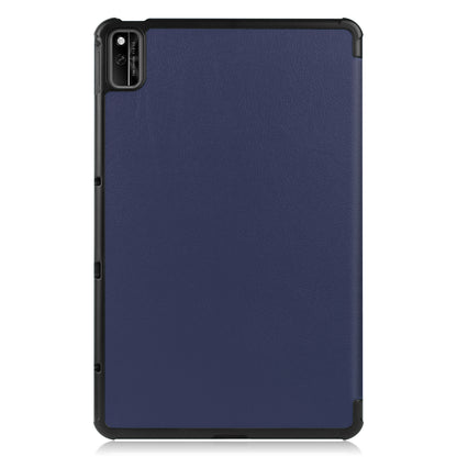 For Huawei MatePad 10.4 (2020)/(2022)/Honor V6 PU Leather Case Protective Shell Shockproof Three-fold Stand Tablet Cover