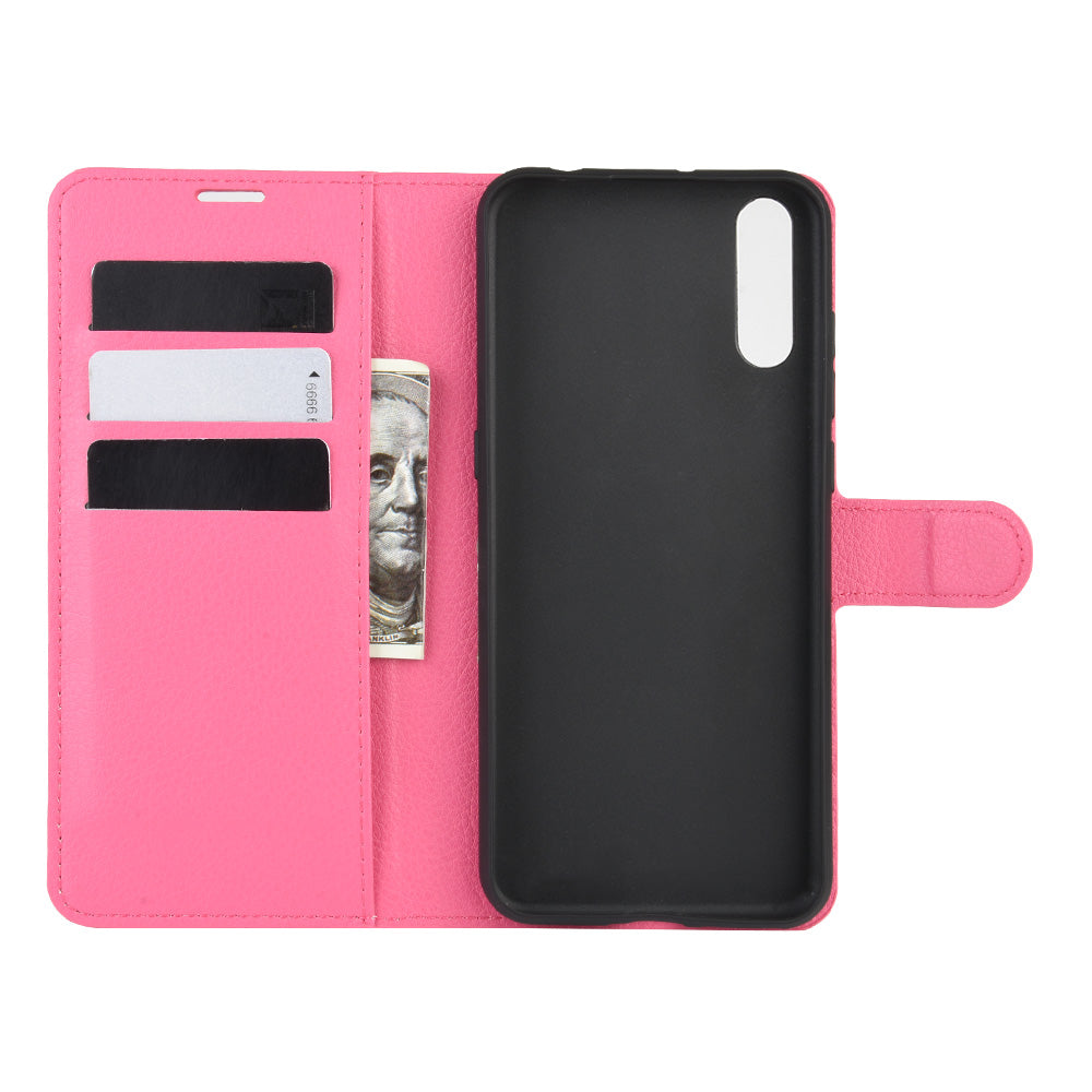Litchi Surface Shell Leather Case for Wiko View 4/View 4 Lite
