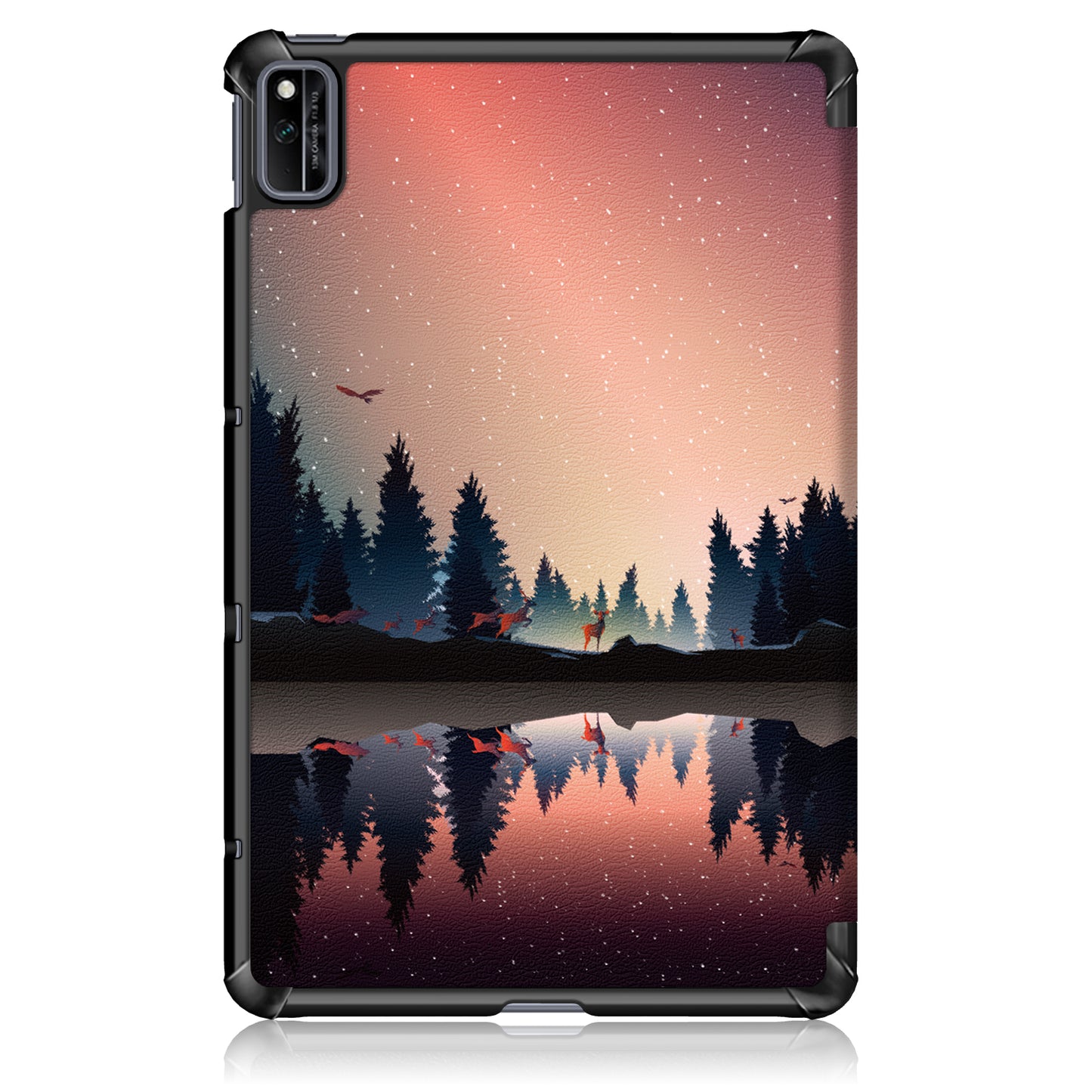 Pattern Printing PU Leather Tri-fold Stand Tablet Case for Honor V6 5G 10.4/Huawei MatePad 10.4