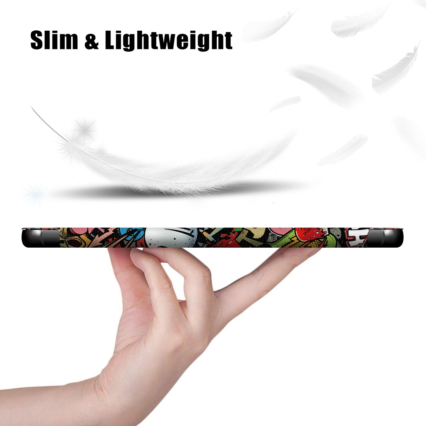 Pattern Printing PU Leather Tri-fold Stand Tablet Case for Honor V6 5G 10.4/Huawei MatePad 10.4