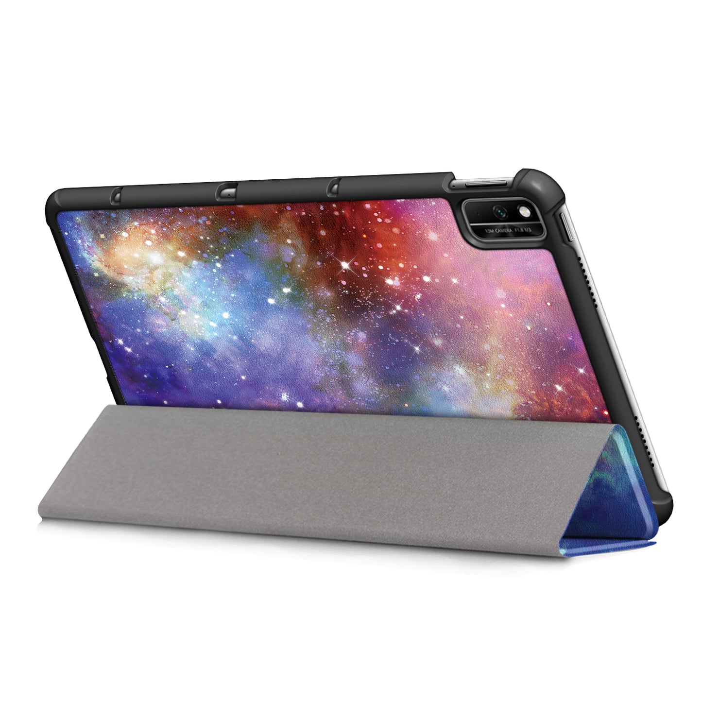 Pattern Printing PU Leather Tri-fold Stand Tablet Case for Honor V6 5G 10.4/Huawei MatePad 10.4