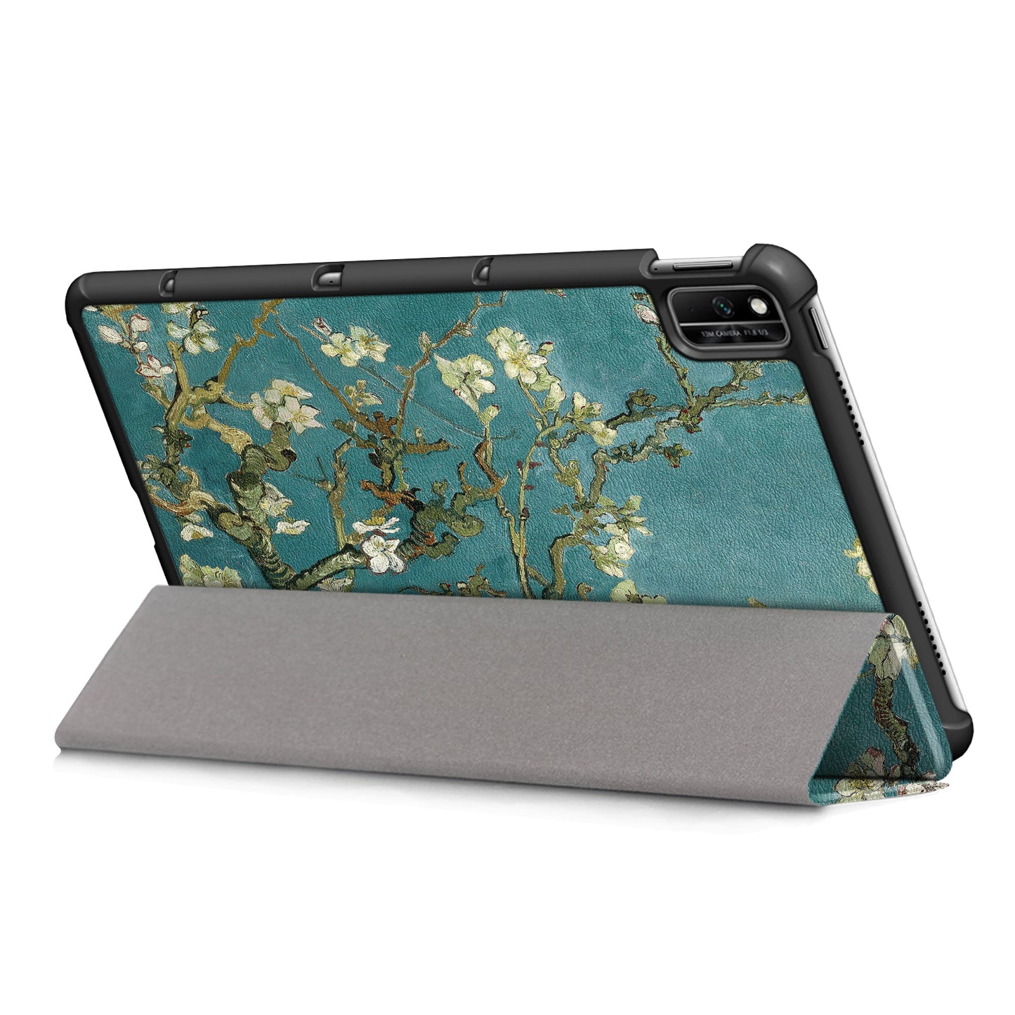 Pattern Printing PU Leather Tri-fold Stand Tablet Case for Honor V6 5G 10.4/Huawei MatePad 10.4