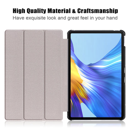 Pattern Printing PU Leather Tri-fold Stand Tablet Case for Honor V6 5G 10.4/Huawei MatePad 10.4