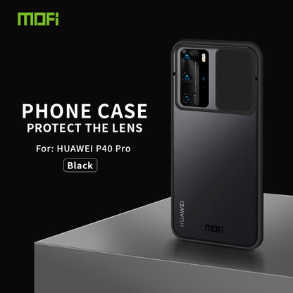 MOFI XINDUN Series PC+TPU Shockproof with Lens Protective Slide Shield Cover for Huawei P40 Pro