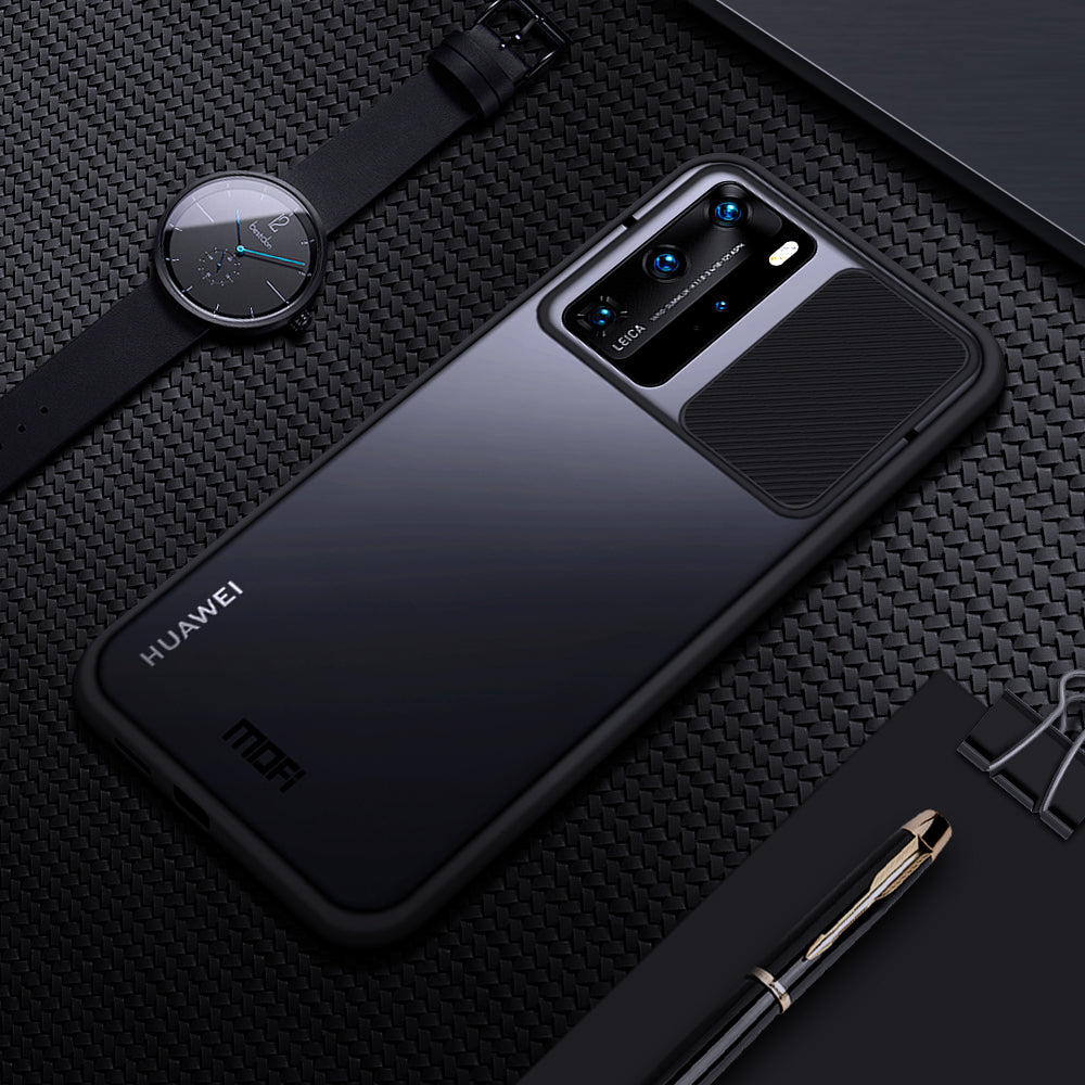 MOFI XINDUN Series PC+TPU Shockproof with Lens Protective Slide Shield Cover for Huawei P40 Pro