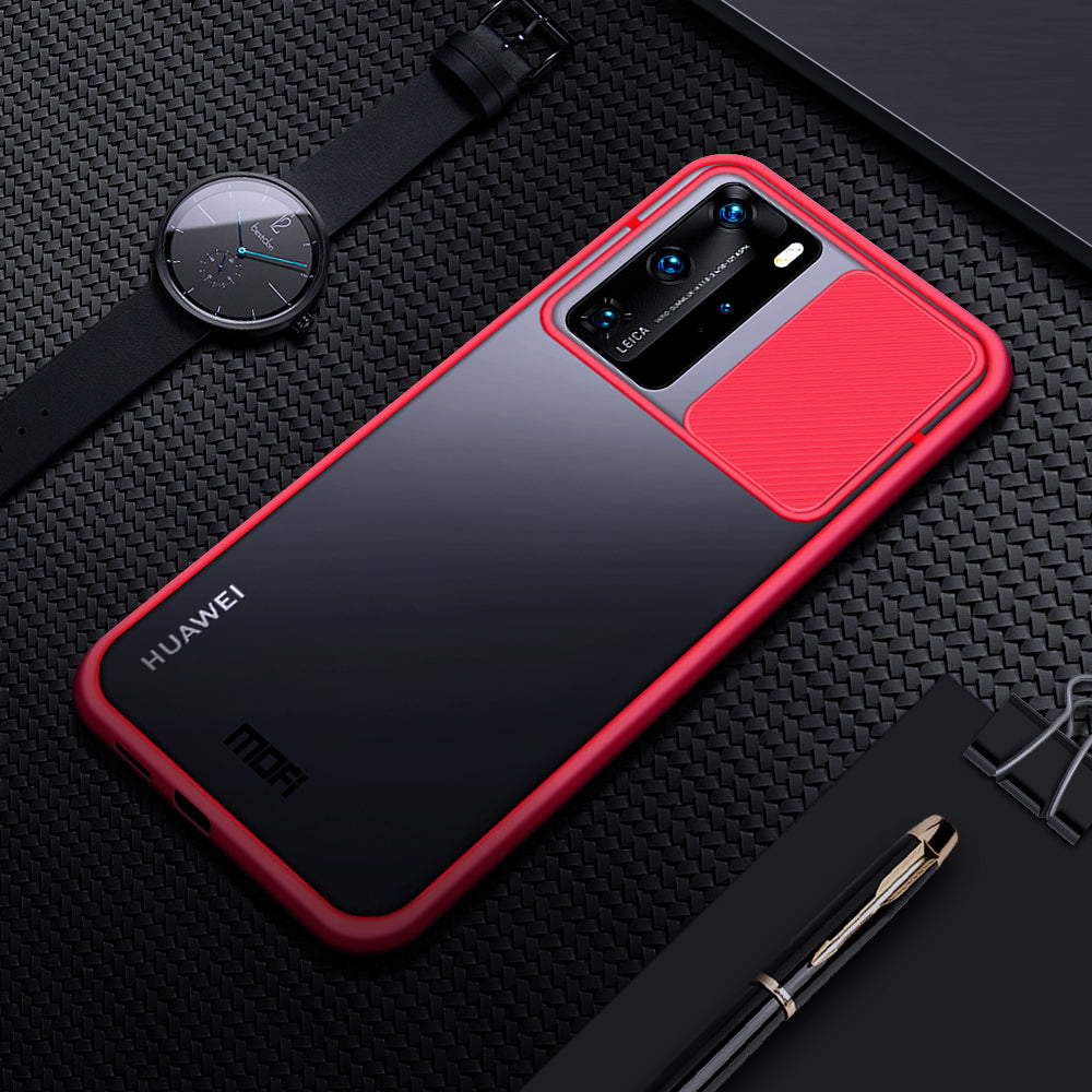 MOFI XINDUN Series PC+TPU Shockproof with Lens Protective Slide Shield Cover for Huawei P40 Pro