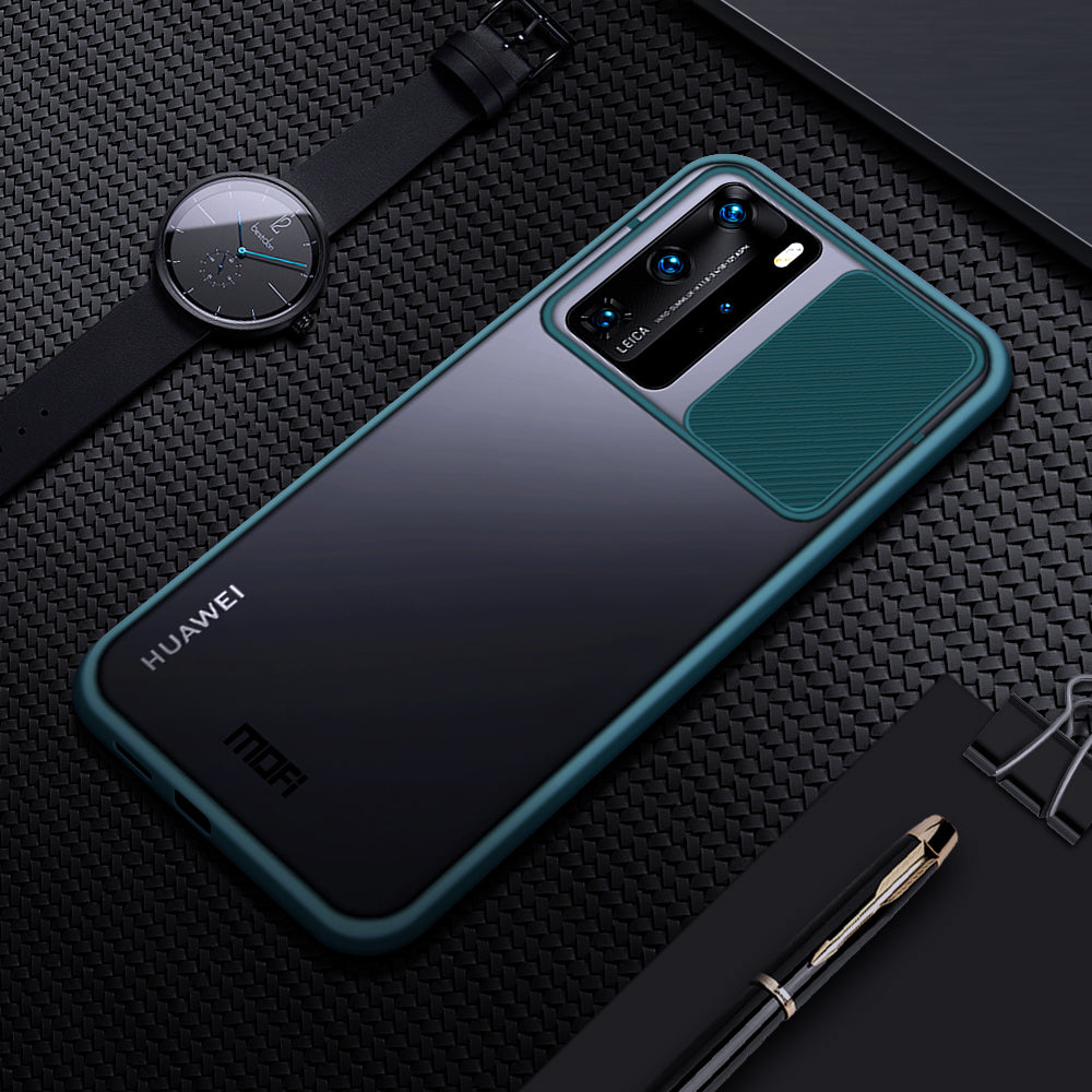 MOFI XINDUN Series PC+TPU Shockproof with Lens Protective Slide Shield Cover for Huawei P40 Pro