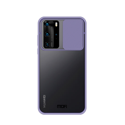MOFI XINDUN Series PC+TPU Shockproof with Lens Protective Slide Shield Cover for Huawei P40 Pro