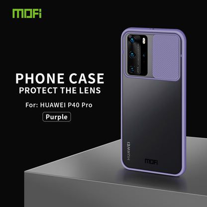 MOFI XINDUN Series PC+TPU Shockproof with Lens Protective Slide Shield Cover for Huawei P40 Pro