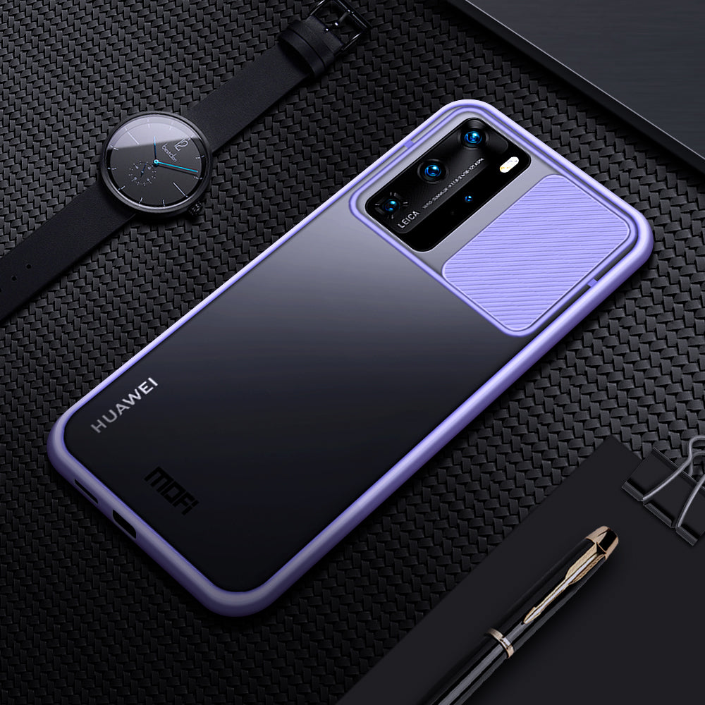 MOFI XINDUN Series PC+TPU Shockproof with Lens Protective Slide Shield Cover for Huawei P40 Pro