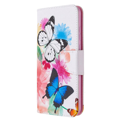 Pattern Printing Magnetic Leather Stand Case for Honor 9A