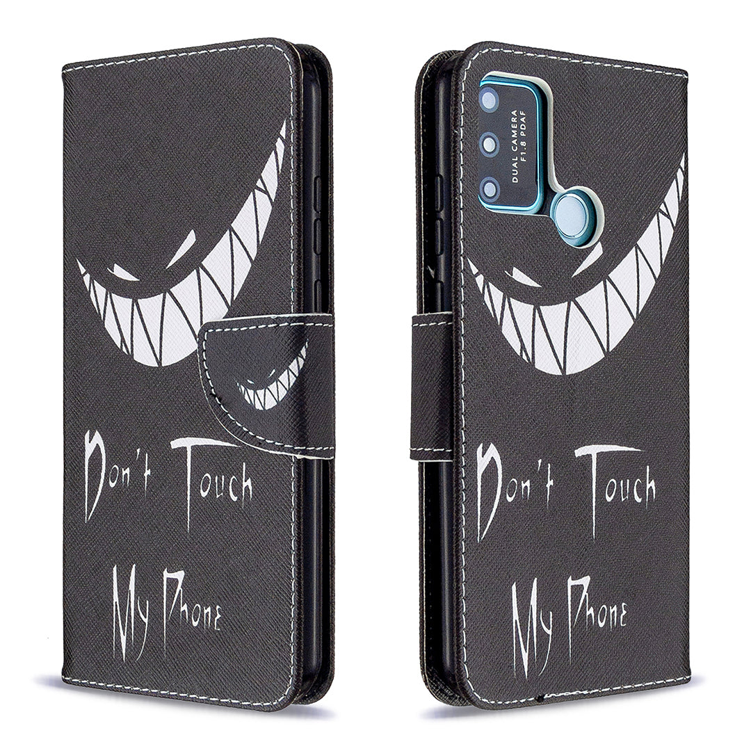 Pattern Printing Magnetic Leather Stand Case for Honor 9A