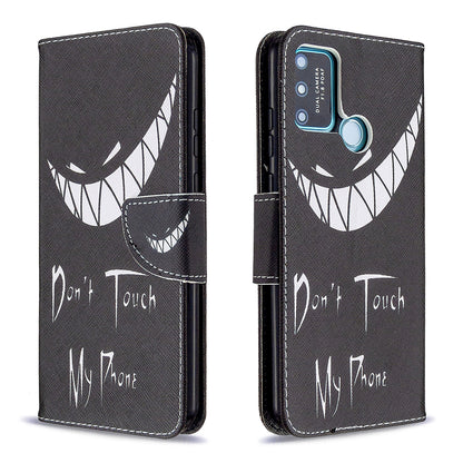 Pattern Printing Magnetic Leather Stand Case for Honor 9A
