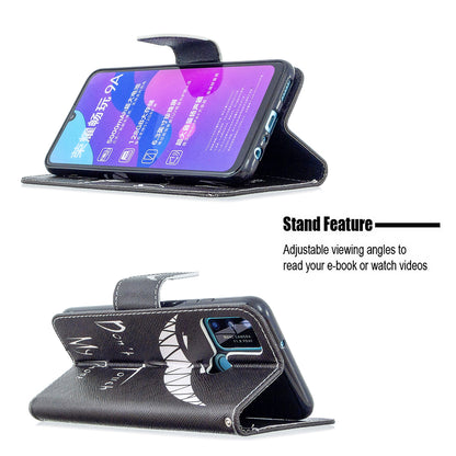 Pattern Printing Magnetic Leather Stand Case for Honor 9A