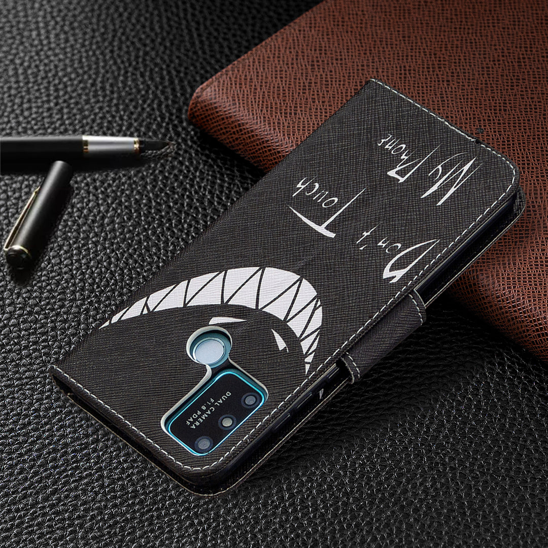 Pattern Printing Magnetic Leather Stand Case for Honor 9A