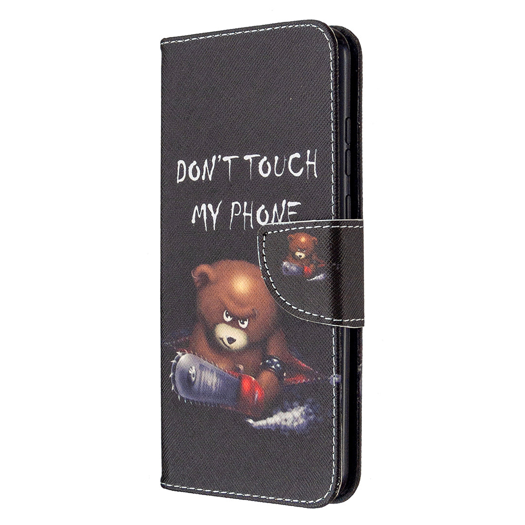 Pattern Printing Magnetic Leather Stand Case for Honor 9A