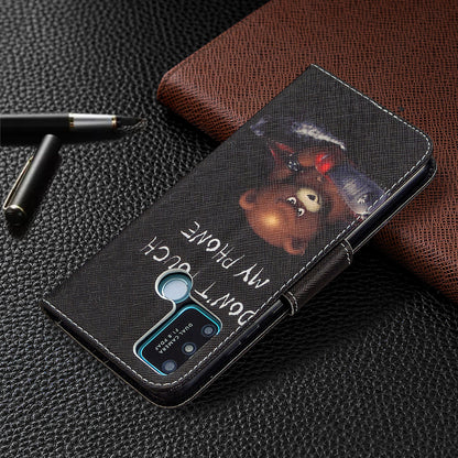 Pattern Printing Magnetic Leather Stand Case for Honor 9A
