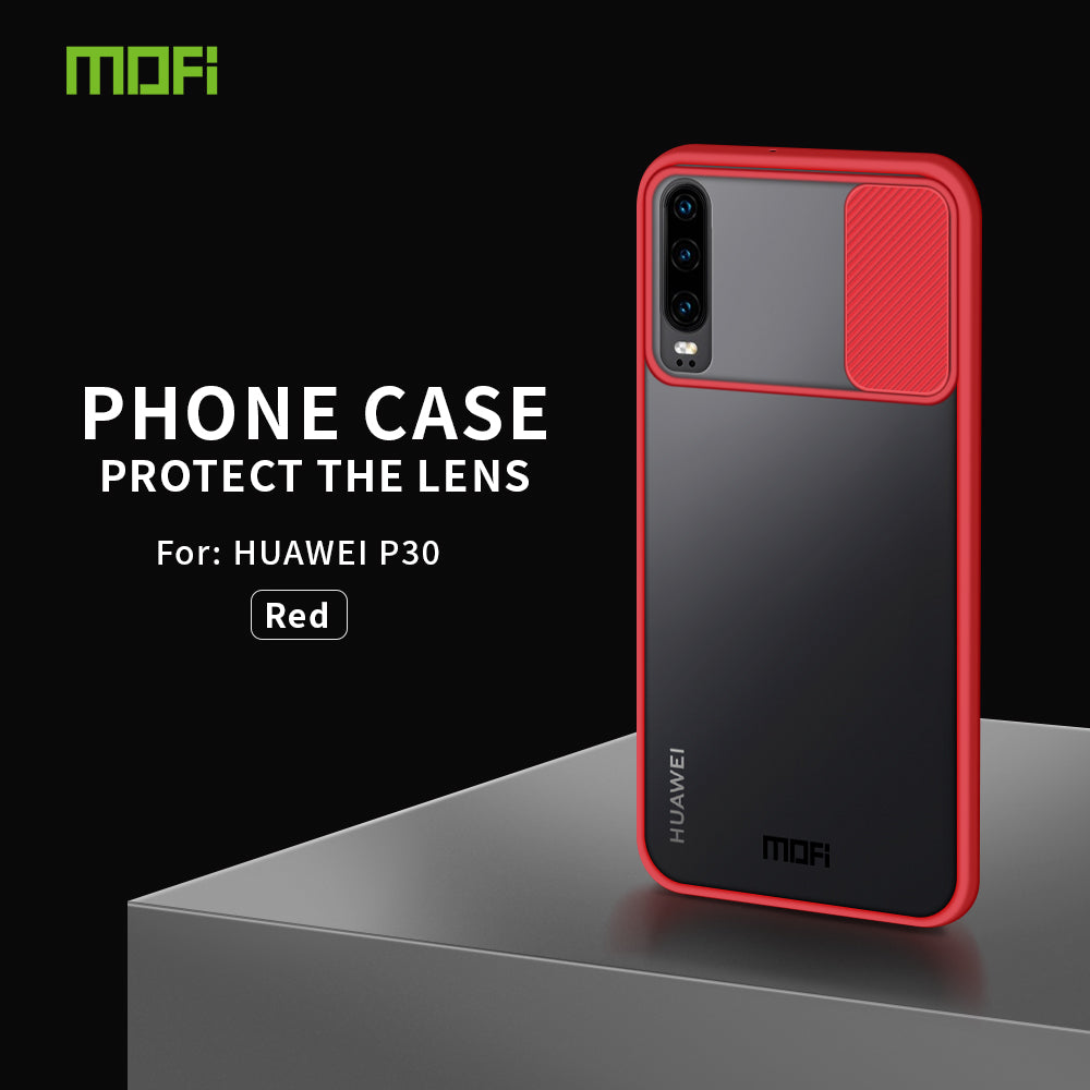 MOFI XINDUN Series PC+TPU with Lens Slide Shield Case for Huawei P30