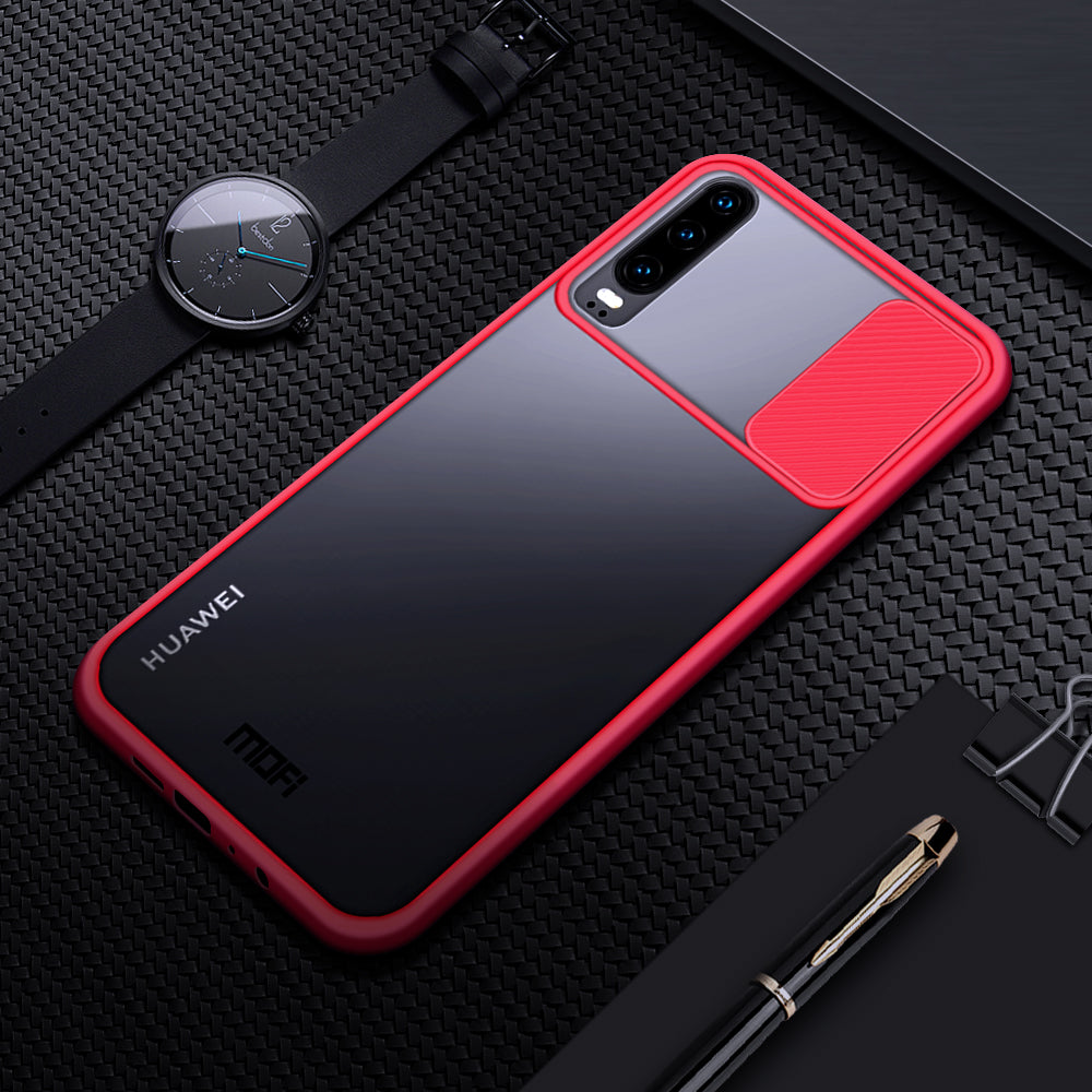 MOFI XINDUN Series PC+TPU with Lens Slide Shield Case for Huawei P30