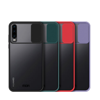 MOFI XINDUN Series PC+TPU with Lens Slide Shield Case for Huawei P30