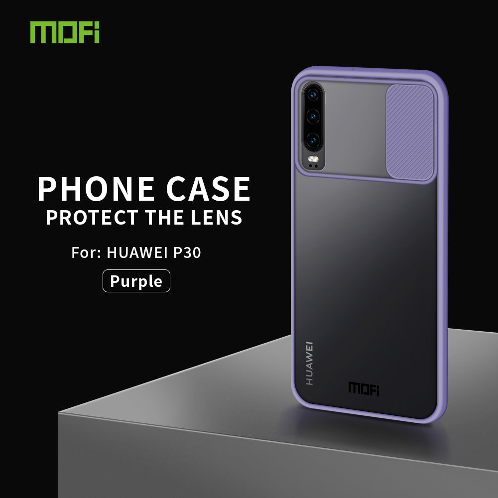 MOFI XINDUN Series PC+TPU with Lens Slide Shield Case for Huawei P30