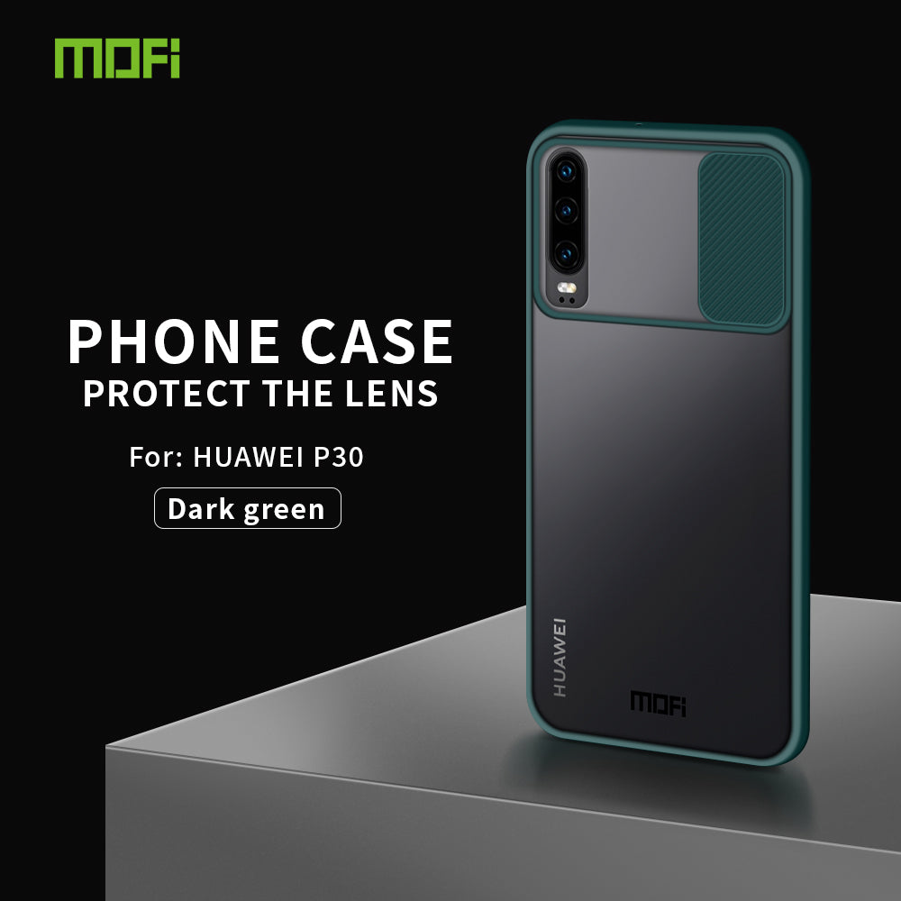 MOFI XINDUN Series PC+TPU with Lens Slide Shield Case for Huawei P30