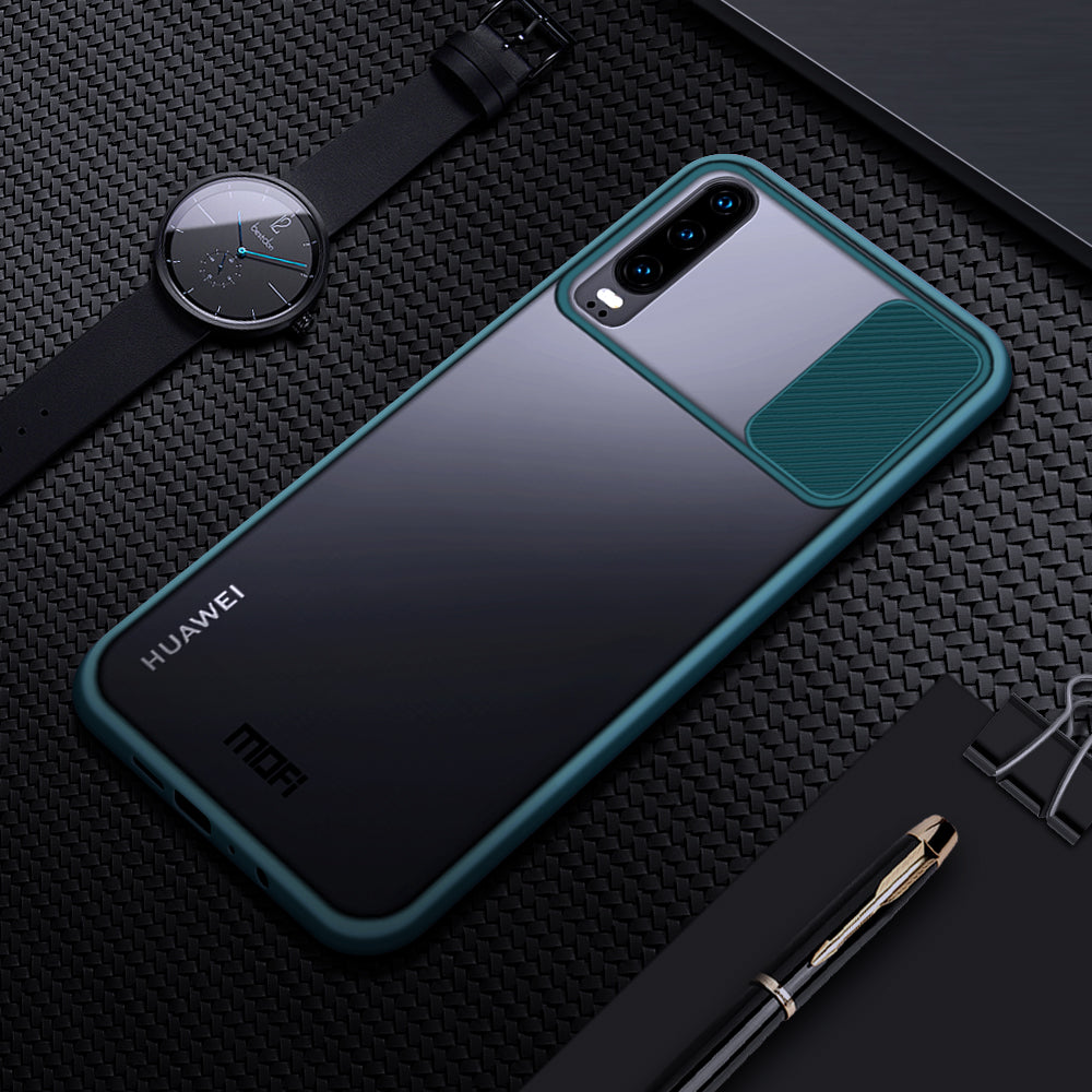MOFI XINDUN Series PC+TPU with Lens Slide Shield Case for Huawei P30