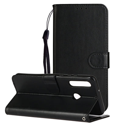 Wallet Leather Stand Phone Case with Strap for Huawei Y6p