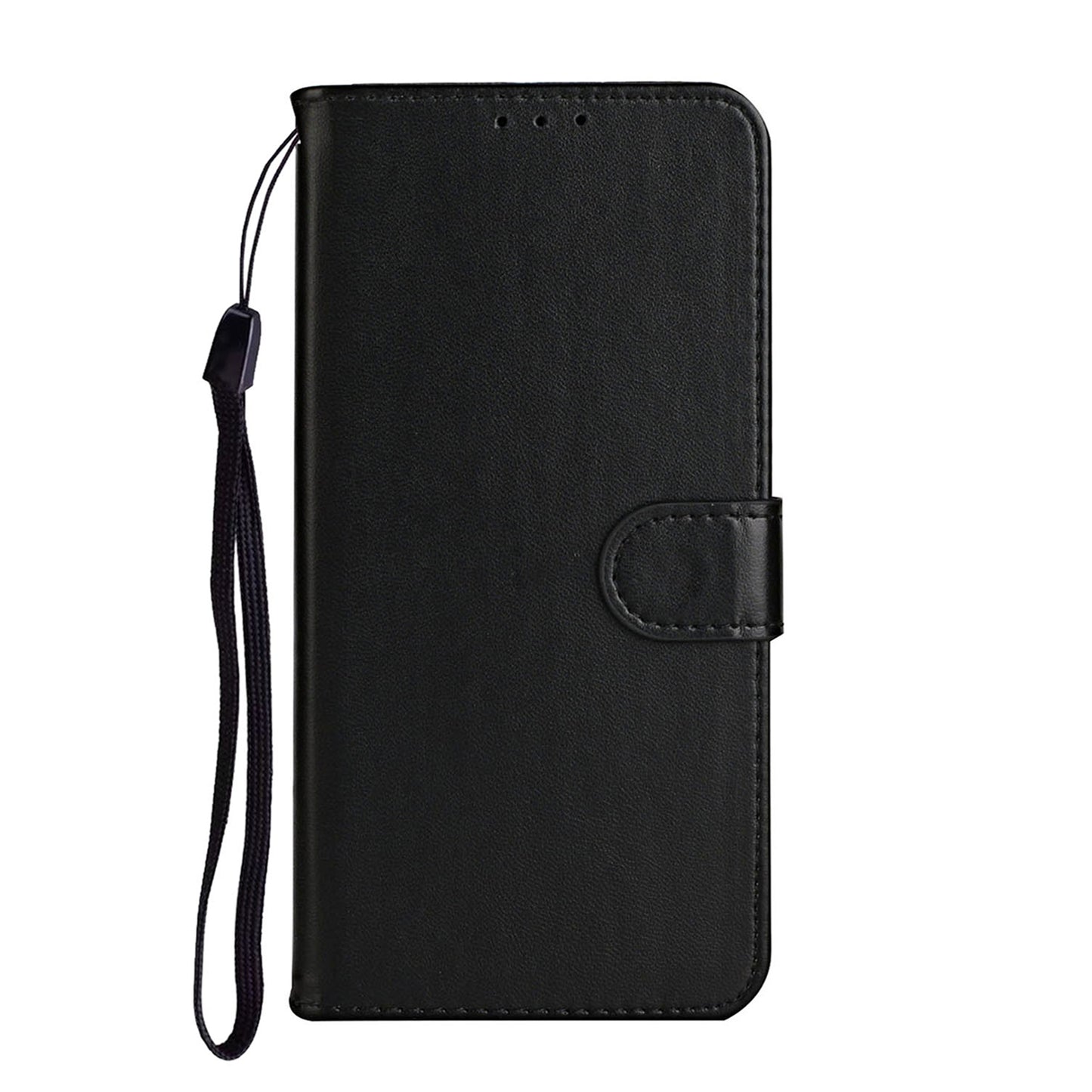 Wallet Leather Stand Phone Case with Strap for Huawei Y6p