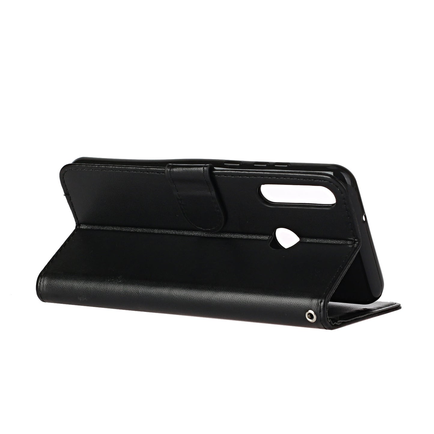 Wallet Leather Stand Phone Case with Strap for Huawei Y6p