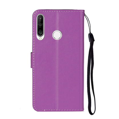 Wallet Leather Stand Phone Case with Strap for Huawei Y6p