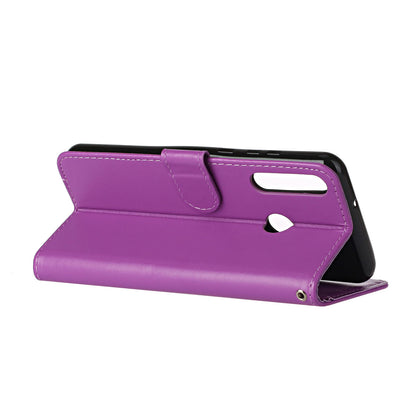 Wallet Leather Stand Phone Case with Strap for Huawei Y6p