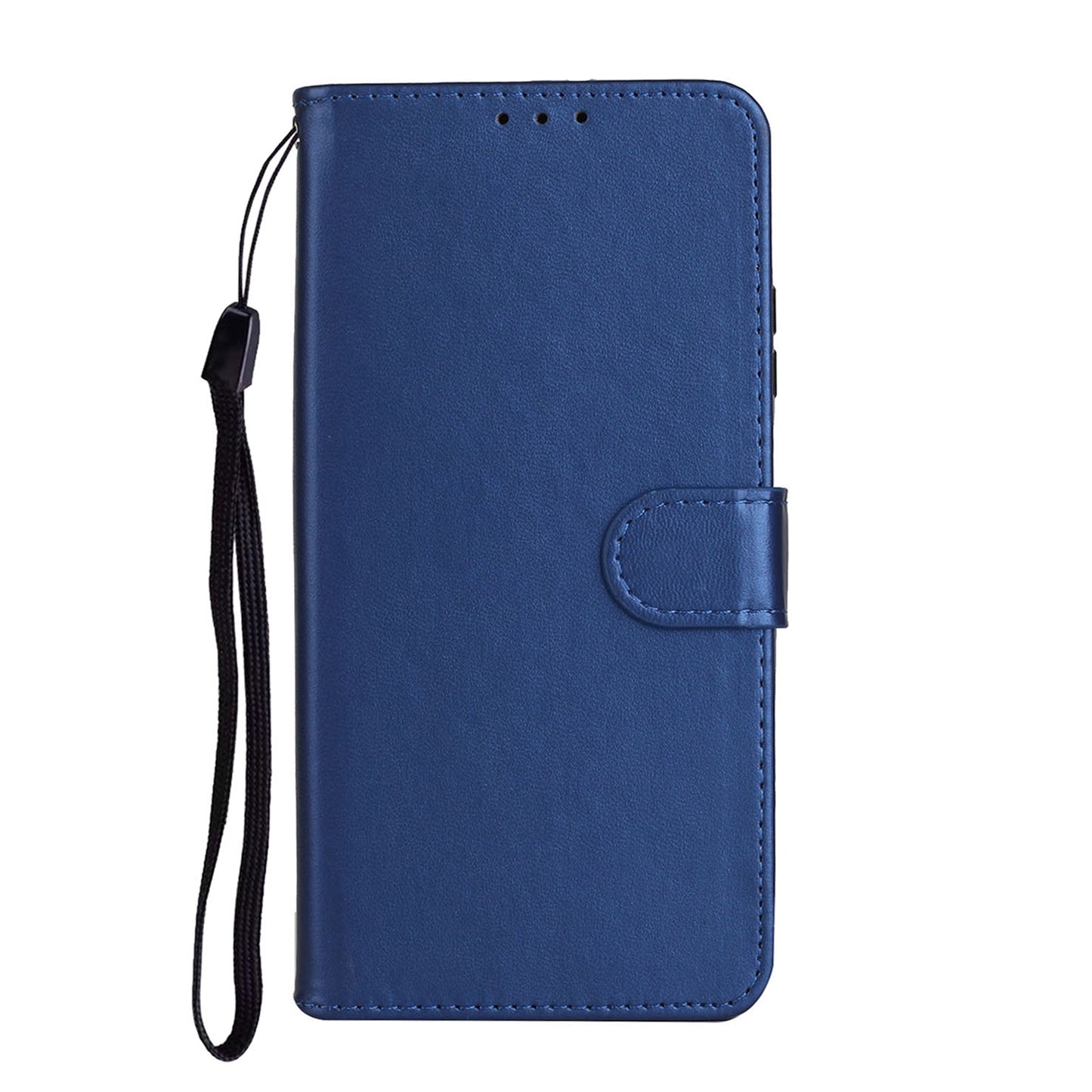 Wallet Leather Stand Phone Case with Strap for Huawei Y6p