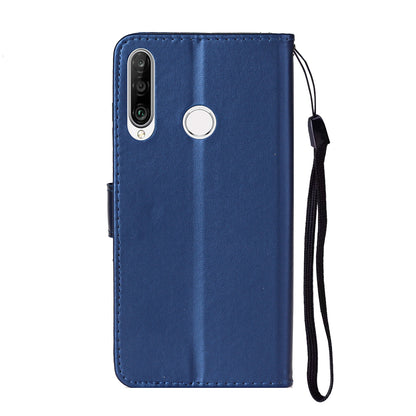 Wallet Leather Stand Phone Case with Strap for Huawei Y6p