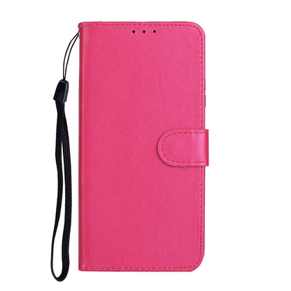 Wallet Leather Stand Phone Case with Strap for Huawei Y6p