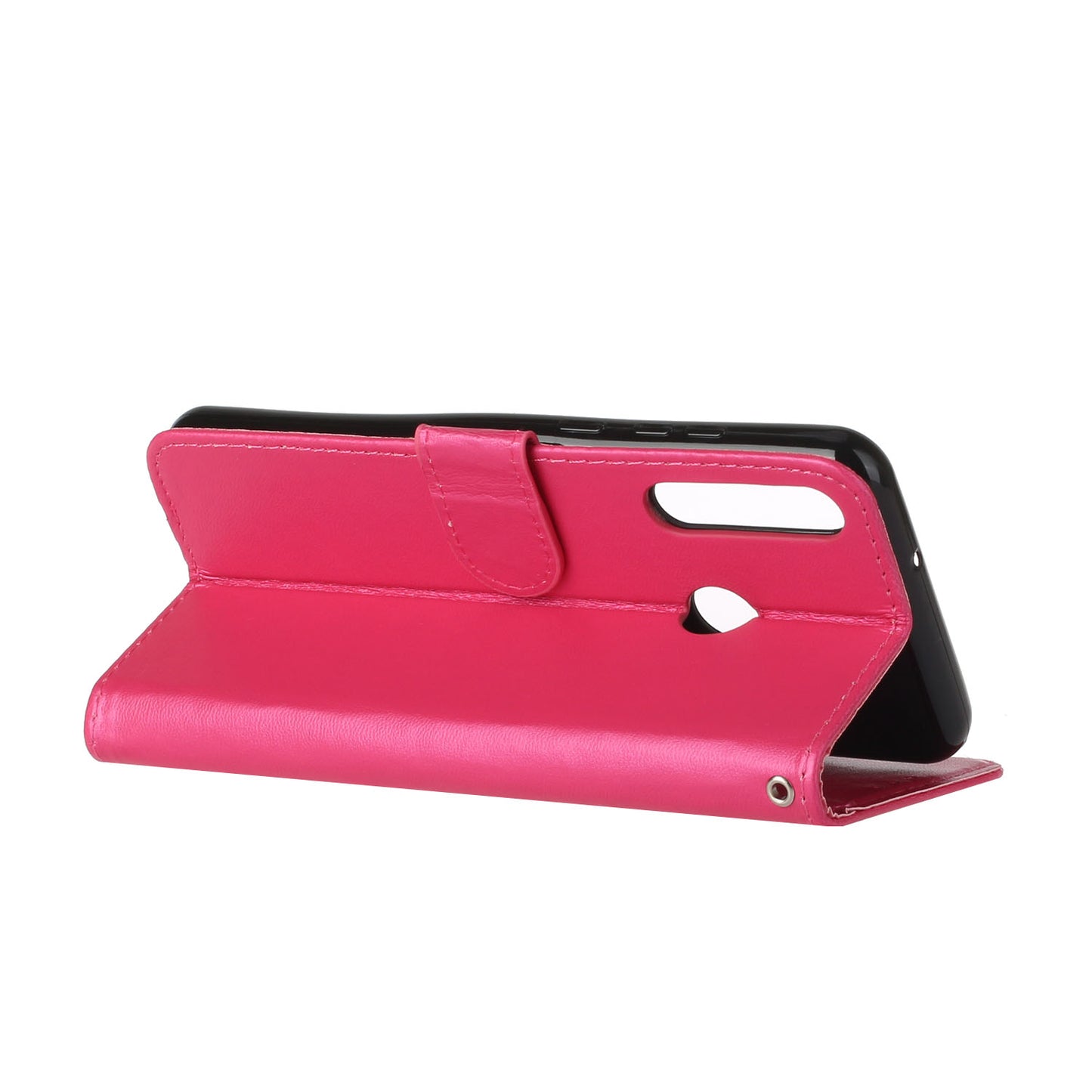 Wallet Leather Stand Phone Case with Strap for Huawei Y6p
