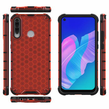Honeycomb Skin Shock-proof TPU + PC Hybrid Casing for Huawei Y7p/P40 lite E/Honor 9C