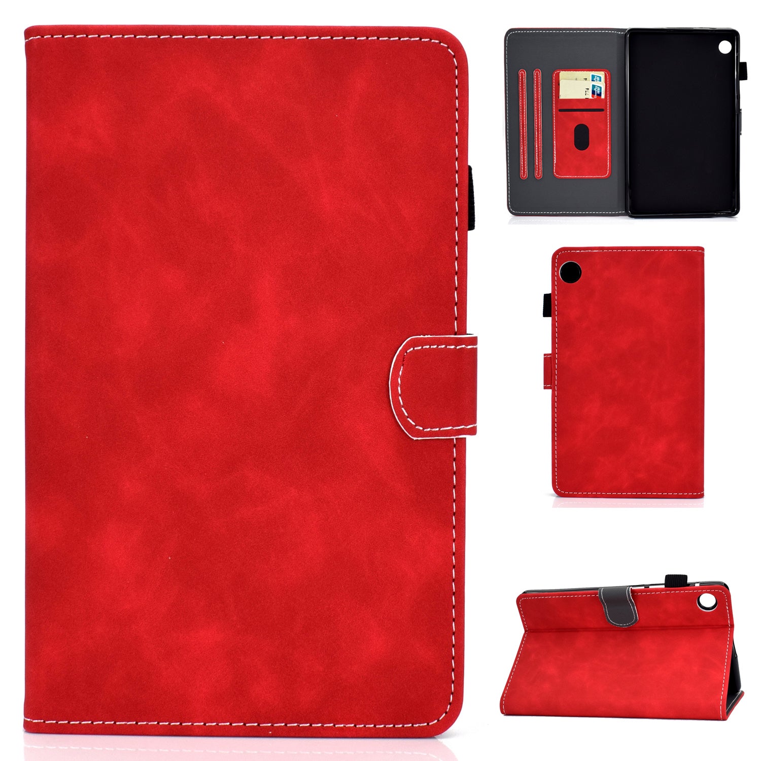 Leather Stand Case with Card Slots for Huawei MatePad T8