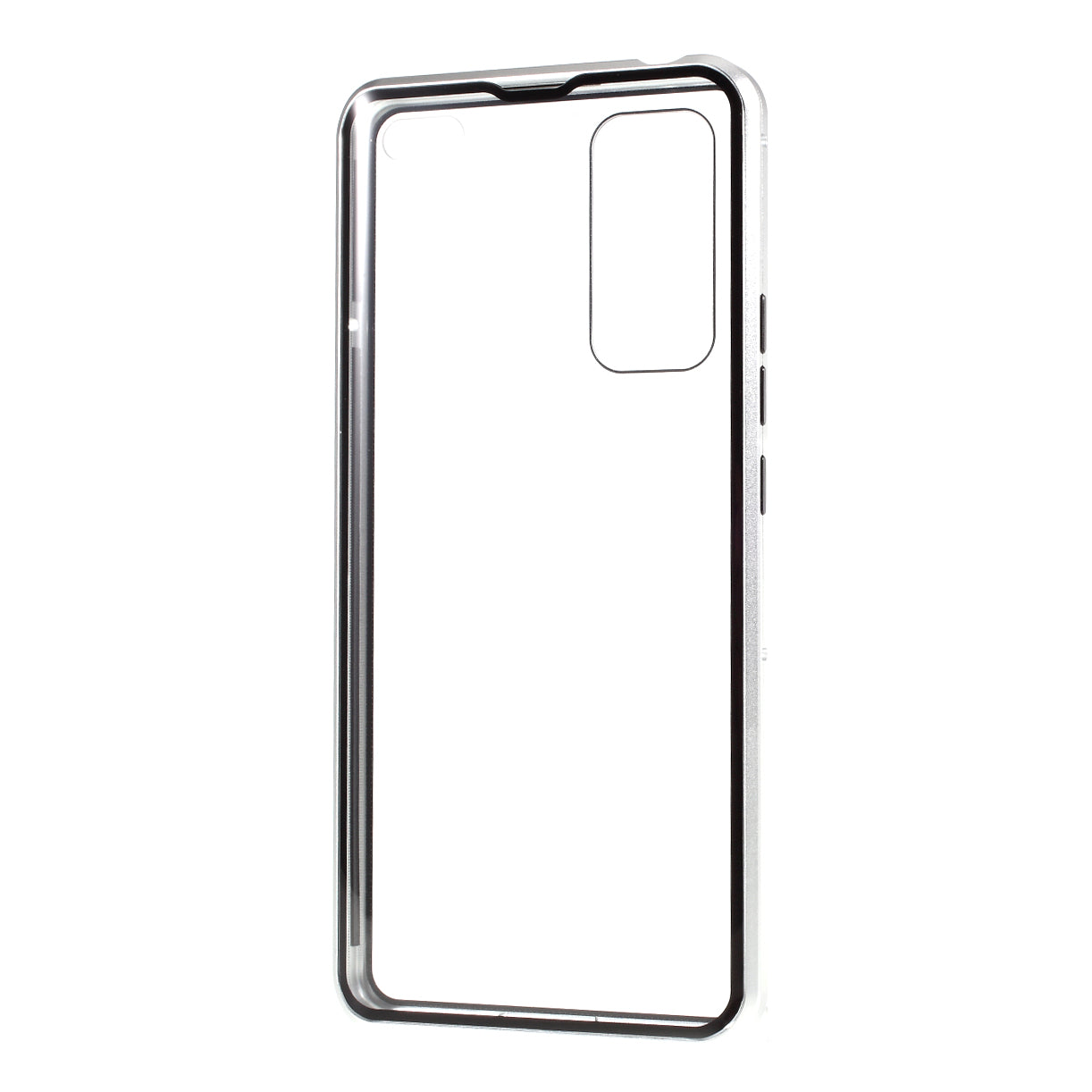 Detachable Magnetic Metal Frame + Double-sided Tempered Glass Cover Phone Shell for Honor 30 Pro