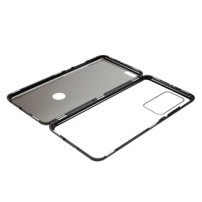 Detachable Magnetic Metal Frame + Double-sided Tempered Glass Anti-peep Shell Case for Huawei P40 Pro